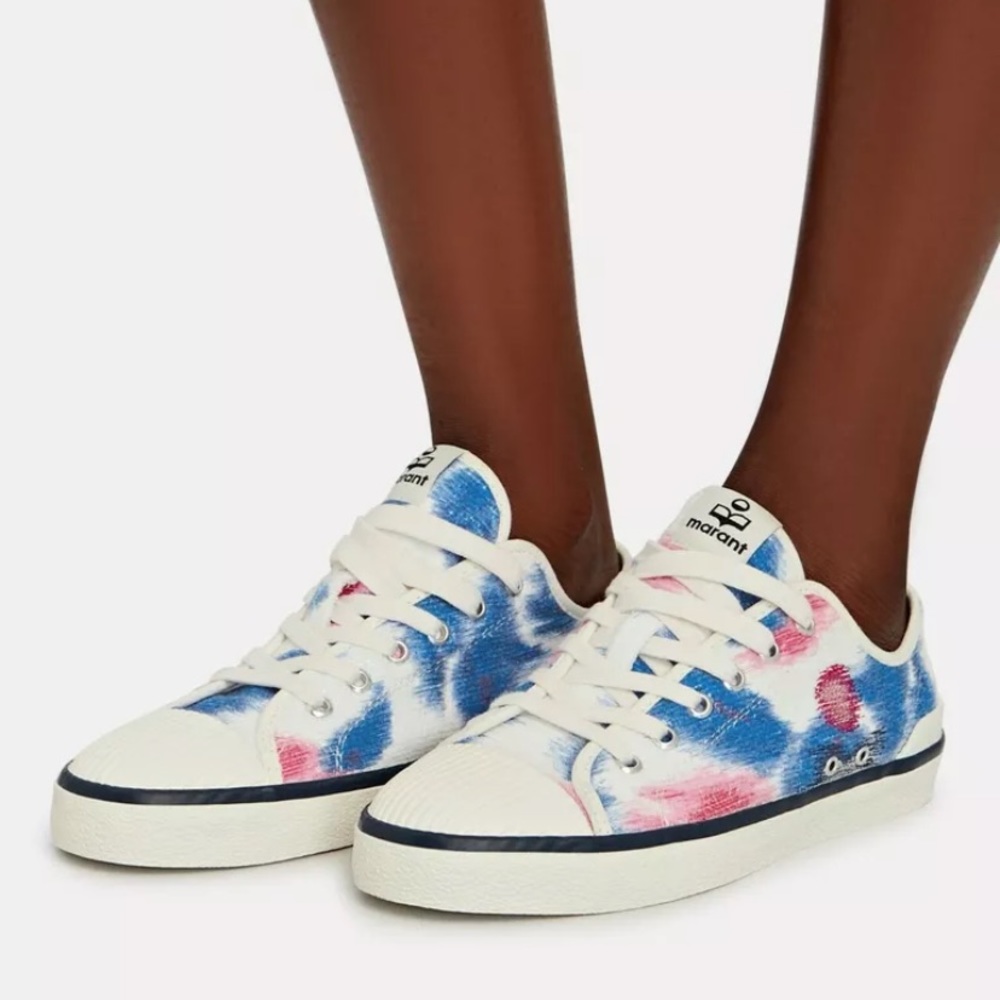 ISABEL MARANT Binkoo Ikat Canvas Sneakers